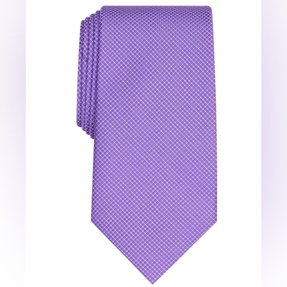 Club Room Parker Solid Classic Grid Tie